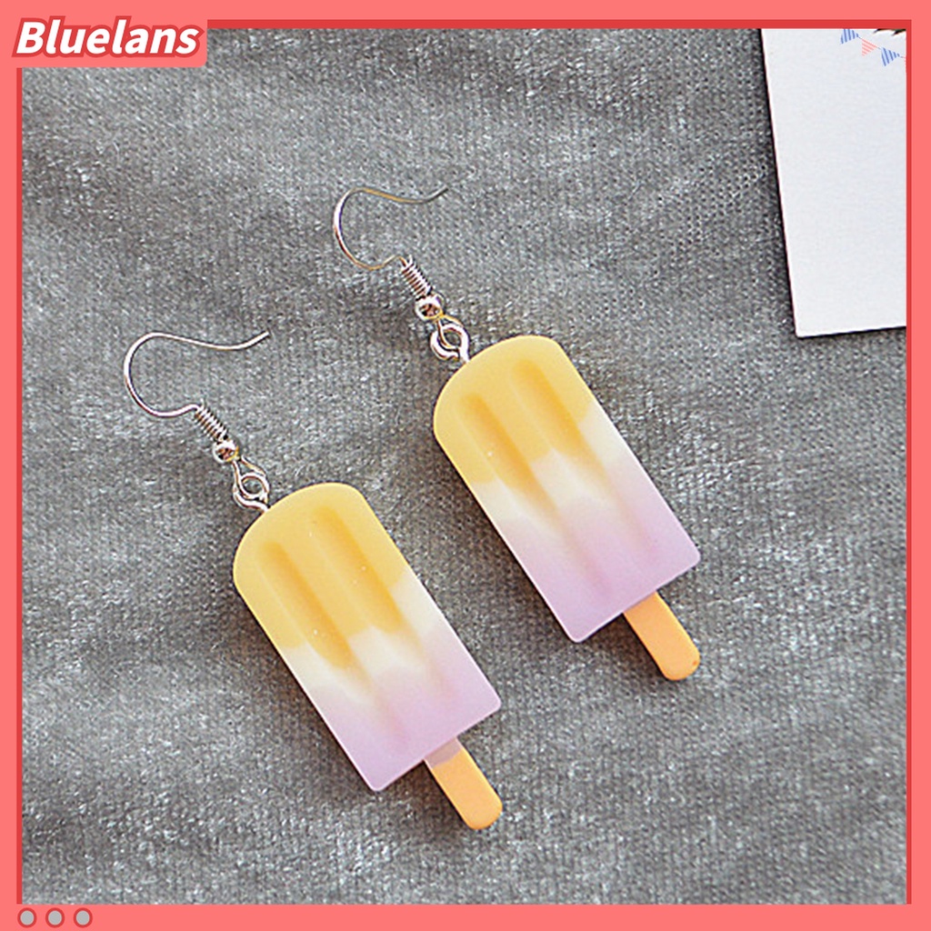 Anting Juntai Bentuk Es Krim Bahan Stainless Steel Untuk Hadiah Anak Perempuan