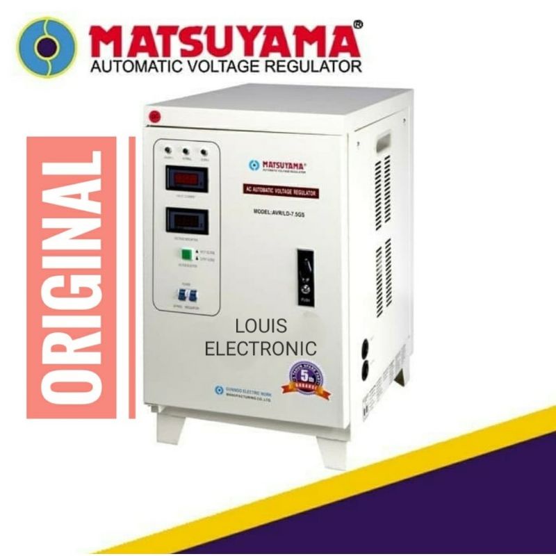 Stabilizer MATSUYAMA 7500 Watt AVR LD-7.5GS ( FREE JASA PEMASANGAN KHUSUS MEDAN)