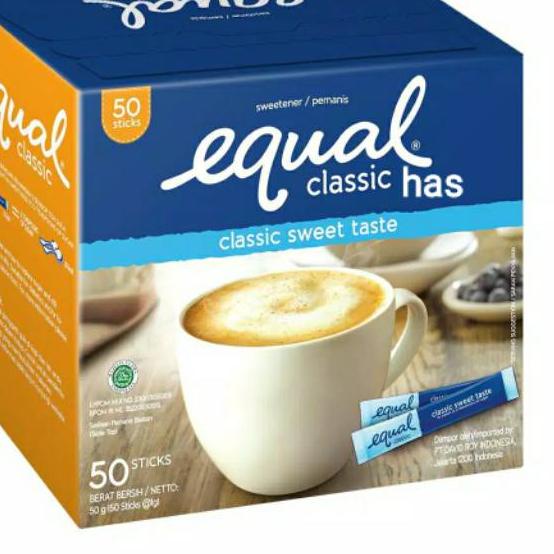 ✨STAR✨ EQUAL CLASSIC  50 stick/zero calorie sweetener/ pemanis buatan 