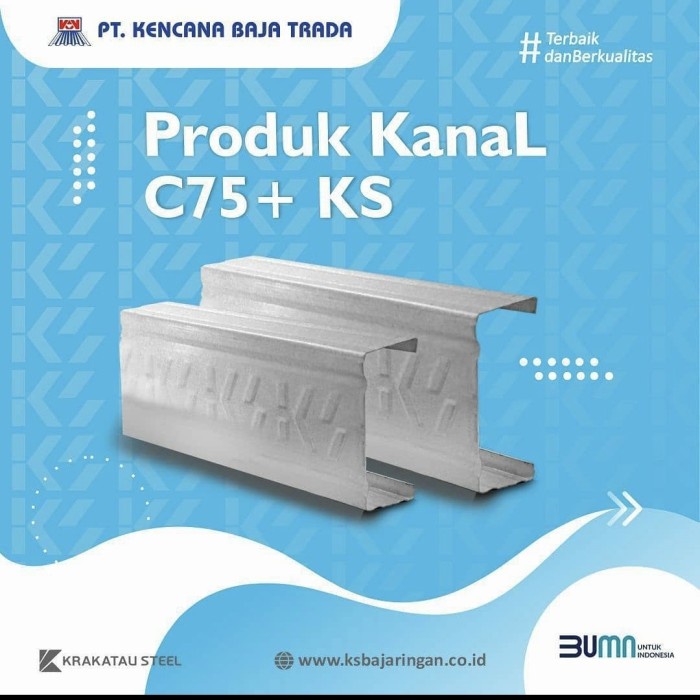 BAJA RINGAN C75 x 0.75 mm KS (KRAKATAU STEEL) ASLI - SNI x 6 Meter