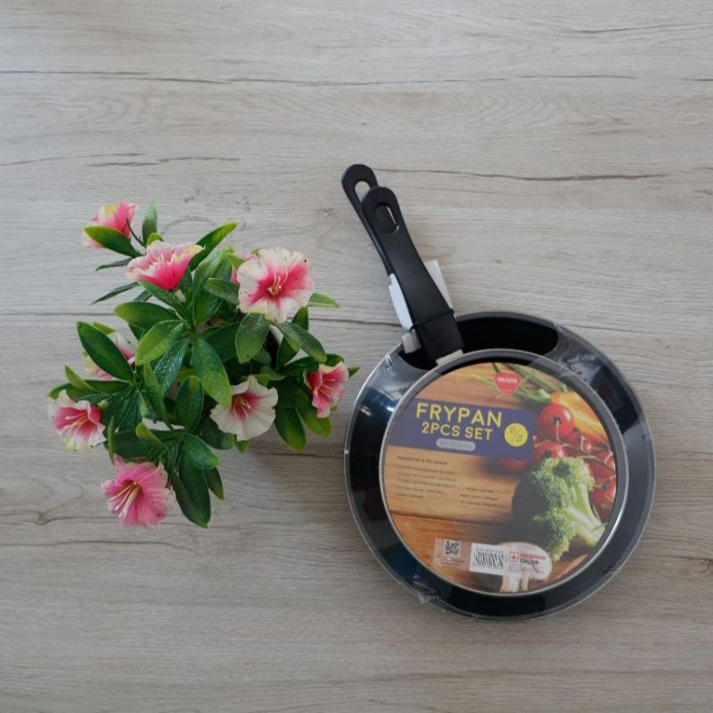 Frypan Set 2pcs Maspion 18+23 Cm HitamFrypan Set Maspion 18+23 Cm Hitam
