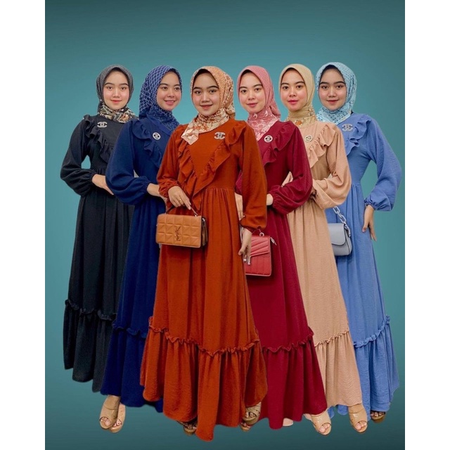 PB Prilly Busana - ZANEETALI DRESS CRINCLE REMPEL - GAMIS CRINCLE RIMPLE GAMIS BUSUI