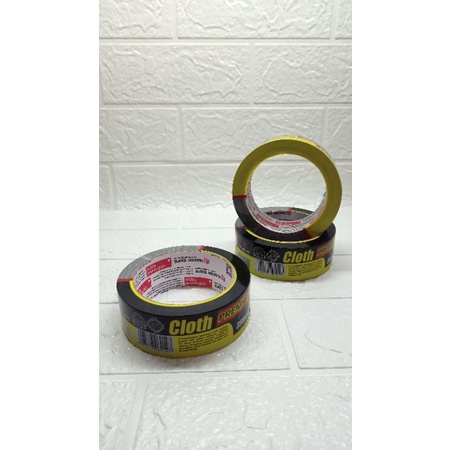Lakban Kain / Jilid NACHI Cloth TAPE 1 1/2 Inch 35mmx12m Hitam