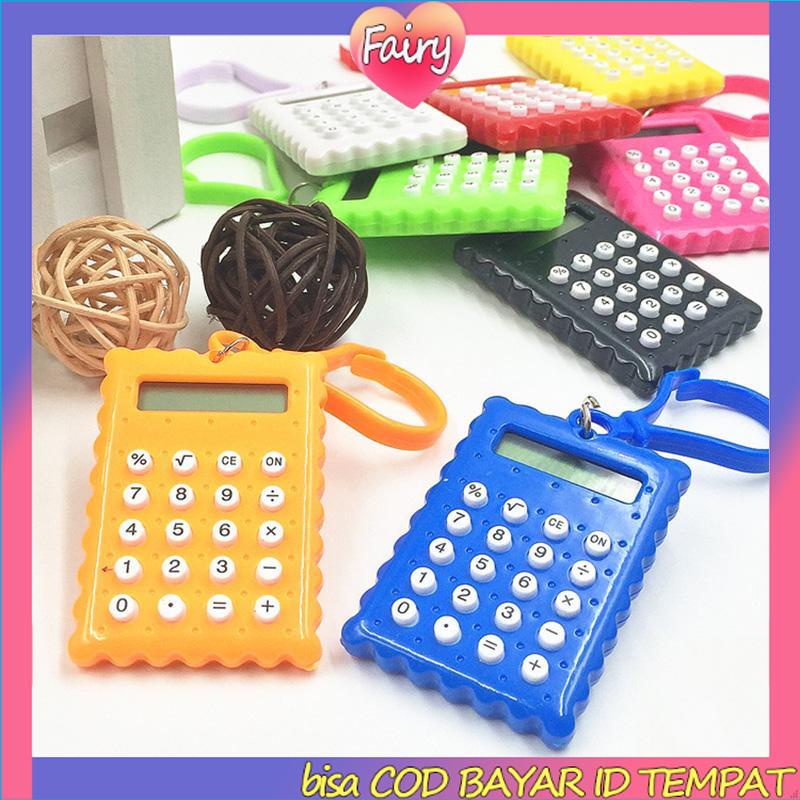 

Kartun Korea Candy Kalkulator Mini Pelajar Kalkulator Portabel Ujian Gantungan Kunci Komputer brick design colourfull warna warni F