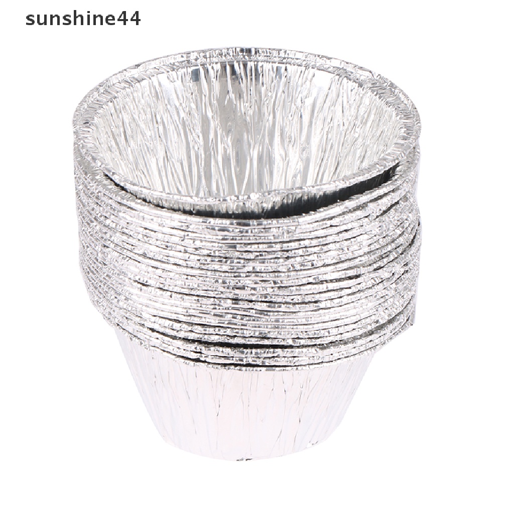 Sunshine 10Pcs Cetakan Egg Tart Mini Bahan Aluminum Foil