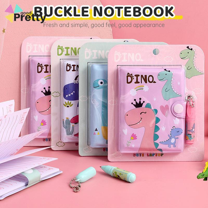 Kartun Kreatif  Notebook Portabel Mini  Dengan Set Bolpoin - PD