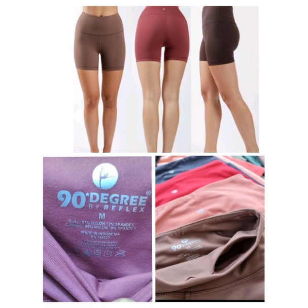 Celana Pendek Yoga Legging Wanita 90 DEGREE ORI