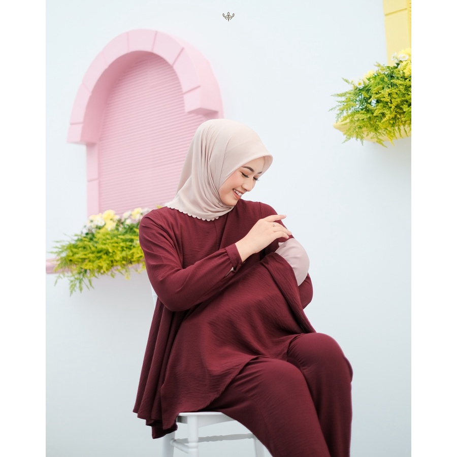 Wimi.id Zeline One Set | Baju Ibu Hamil dan Menyusui