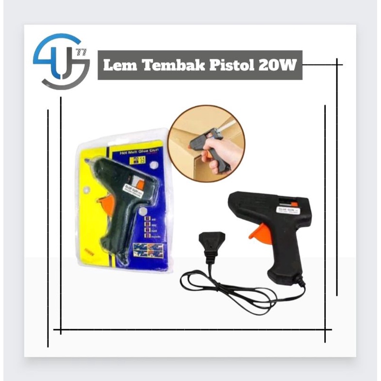 US058 Glue Gun 20 Watt Lem Tembak Pistol Mini By Toko Haji Usman