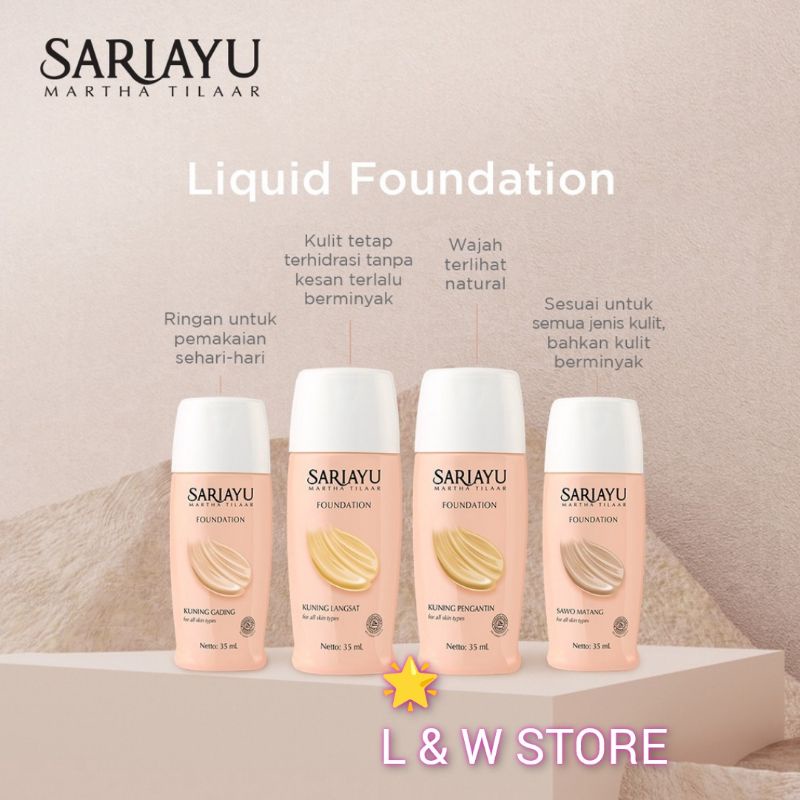 Sariayu Foundation Alas Bedak 35ml