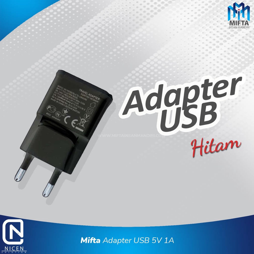 BATOK CHARGER 5V 1A / ADAPTER CHARGER 5 WATT / KEPALA CHARGER HP