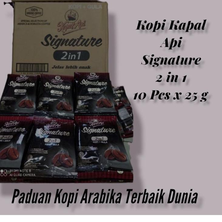 

Terbaru 10.10 Kopi kapal Api Signature 2 in 1( 10 Pcs @ 25 g ) buruan