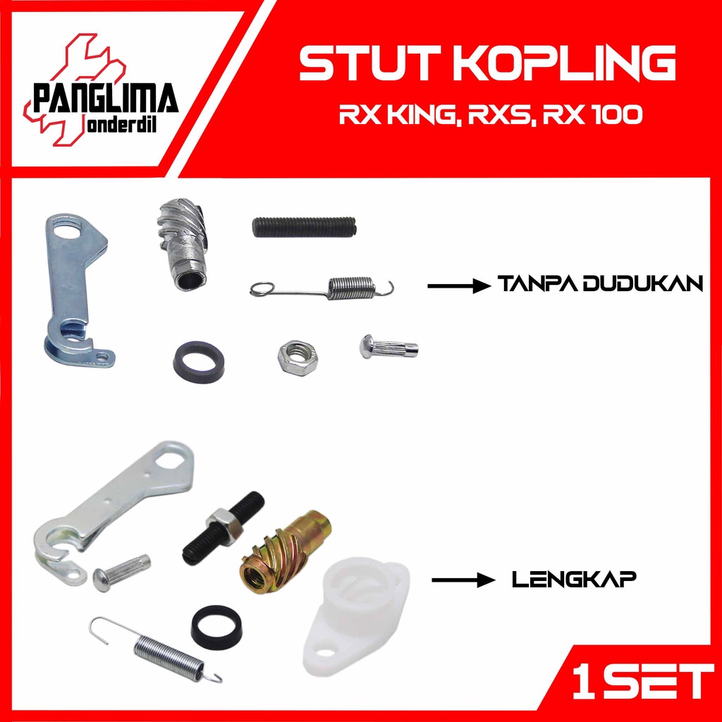 Stut Kopling Yamaha RX King-RXKing-RXK Old-Lama &amp; RXS-RX S &amp; RX 100-RX100 Stud-Setut Drek-Dreg Kupling-Release Sirit-Meri Set