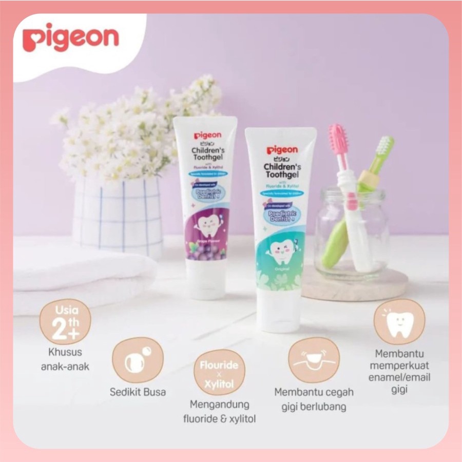 PIGEON | Children's Toothgel 45g | Pasta Gigi Anak | Kids Toothpaste