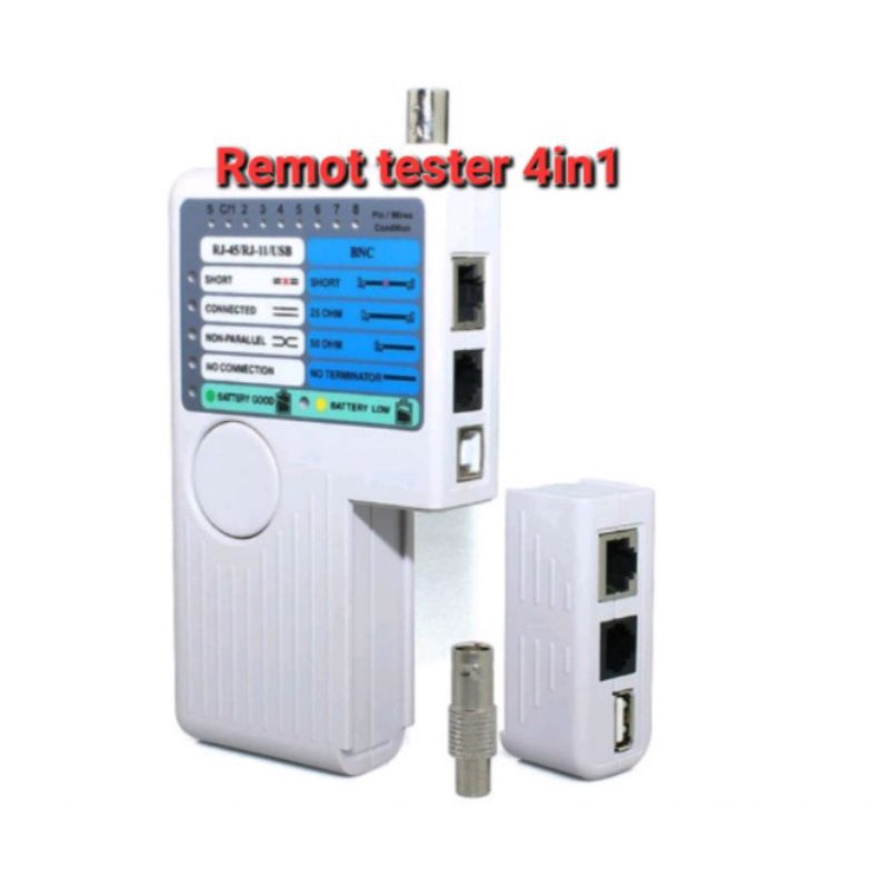 Remot tester 4 in 1 Phone Network Remote Cable Tester RJ45 RJ11 BNC