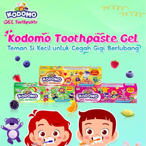 Kodomo Toothpaste Gel 45gr | Odol bayi / anak