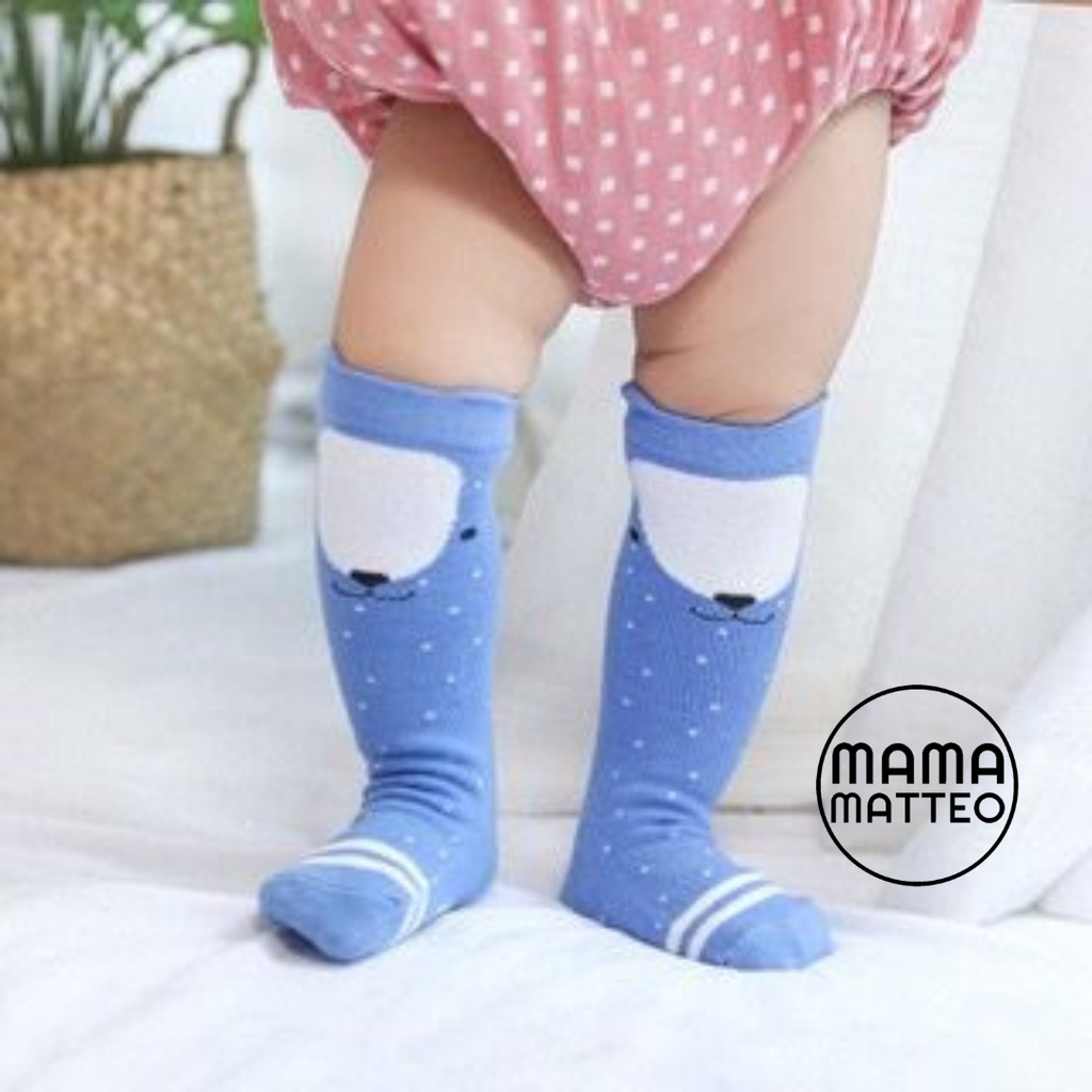 Kaos Kaki Panjang Bayi 0-2 Tahun / Anti Slip / Long Socks Motif Animal Lucu Bear / Rabbit / Fox / Owl