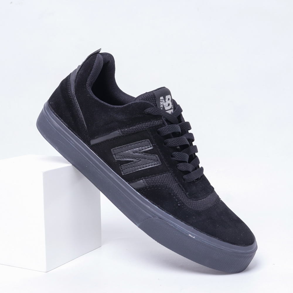 SEPATU PRIA SKATEBOARDING SNEAKERS CASUAL KETS SPORT PREMIUM IMPORT BNIB FULL HITAM