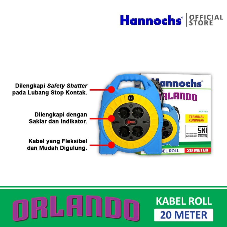 Hannochs Kabel Roll 20 Meter HCR 102 20M Orlando