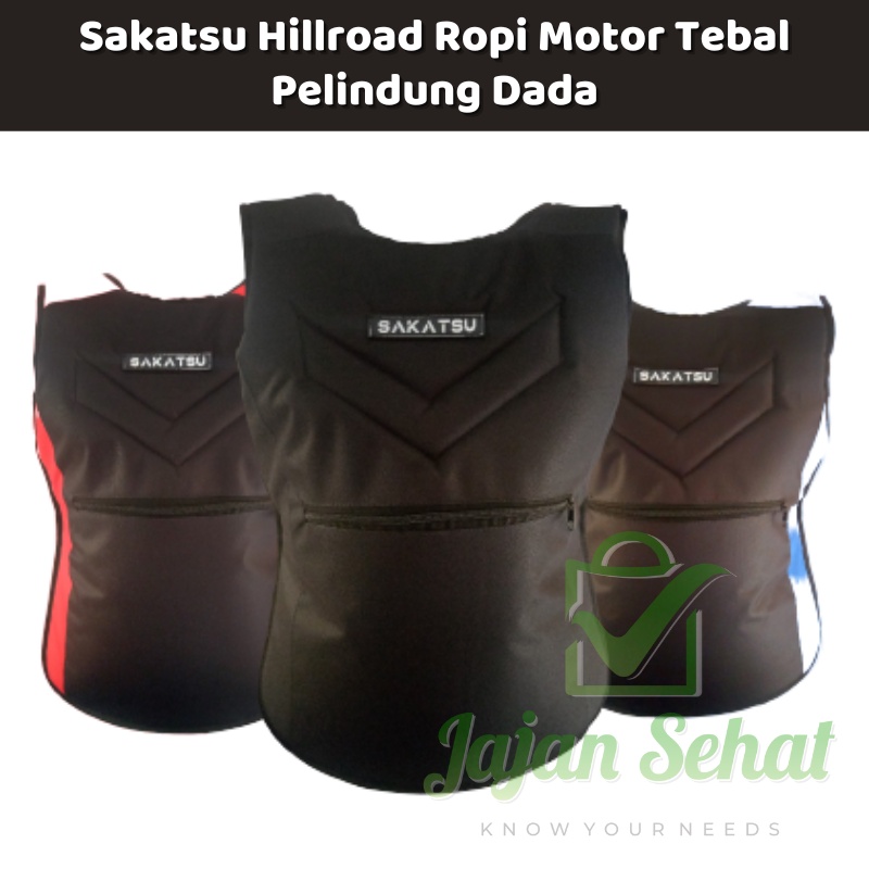 Sakatsu Hillroad Ropi Motor Tebal Pelindung Dada Touring Bikers