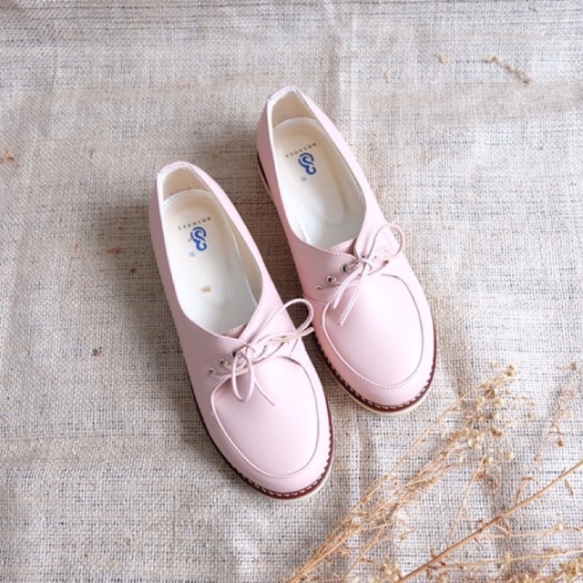 [SIAP KIRIM] BRShoes30 Pink Sepatu Kerja Casual Flat Wanita