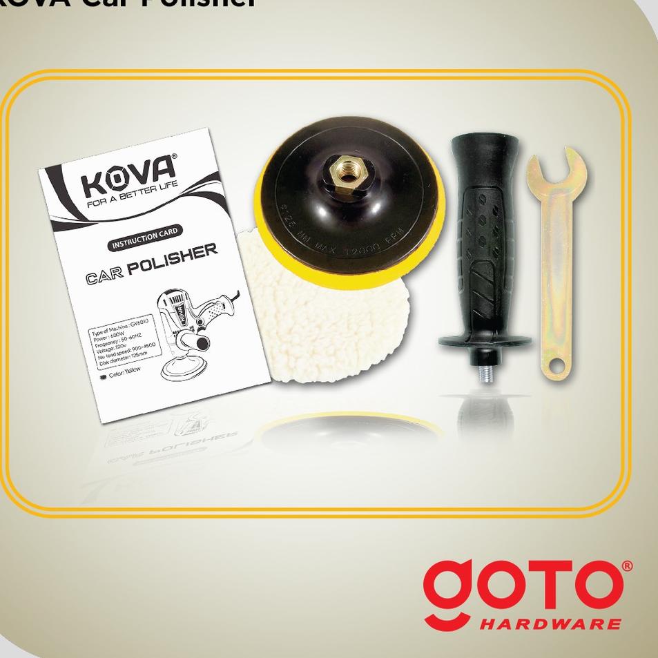 Mau?--Goto Kova Mesin Poles 5Inch Dengan Wool Poles Disc Polisher Polish Mobil Motor