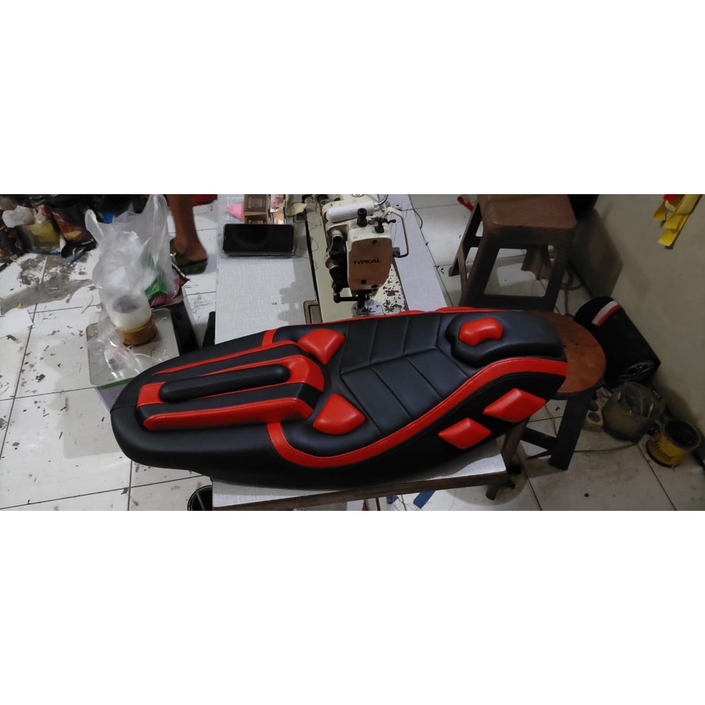 Jok Supra X 125 Karbu Modifikasi bahan mbtech