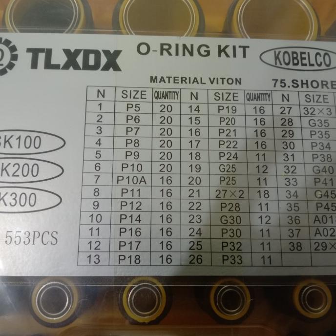 Oring Kit / Oring Box Viton Kobelco