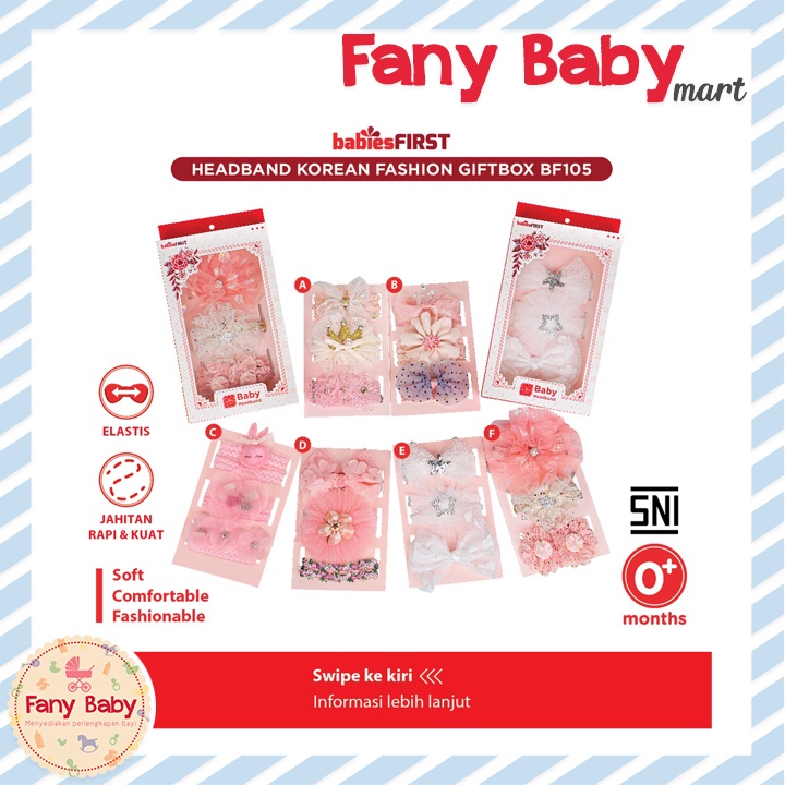 BABIES FIRST HEAD BAND GIFT BOX KOREAN ISI 3