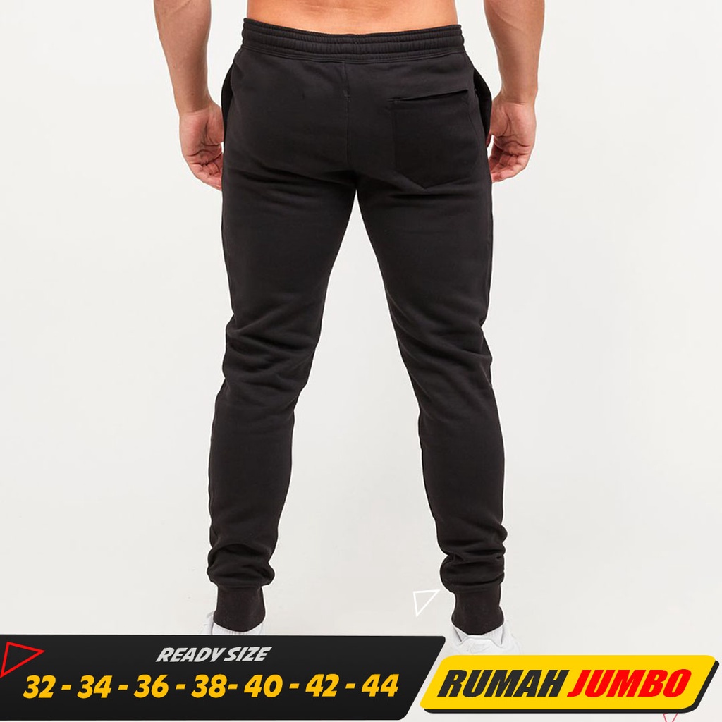 CELANA PANJANG PRIA BIG SIZE 32 34 36 38 40 42 44 JOGGER TRAINING PANJANG JUMBO