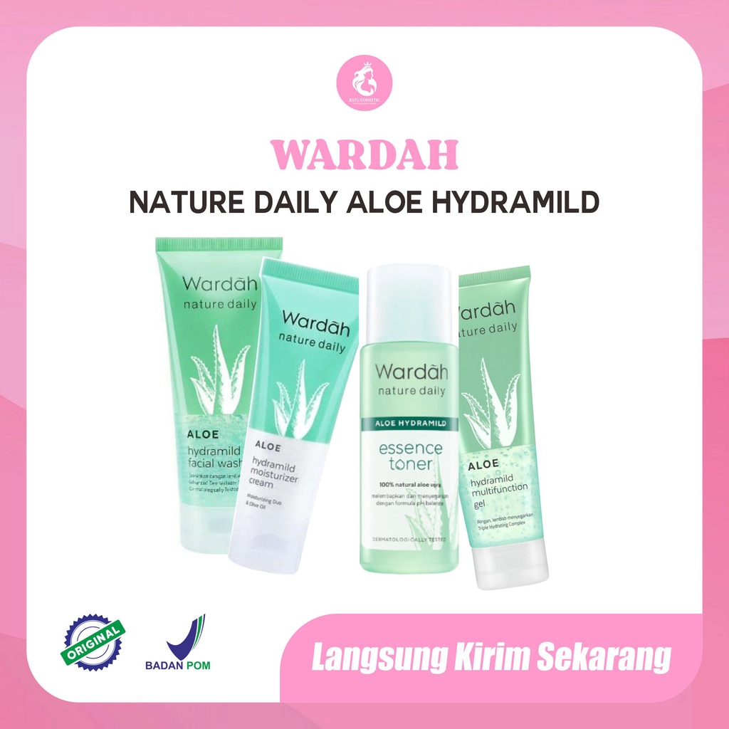 Wardah Nature Daily Aloe Hydramild Series