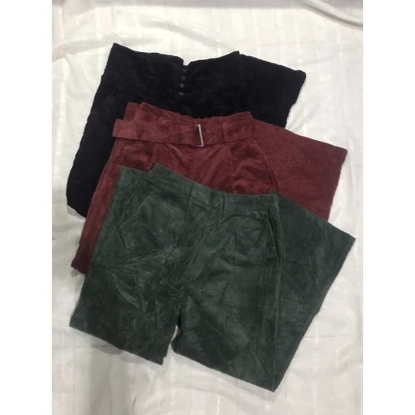 Jual Celana Corduroy Pants Wanita Vintage Thrift Shopee Indonesia