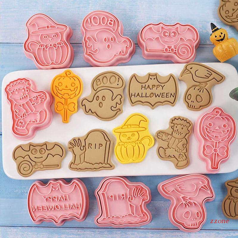 Zzz Cetakan Biskuit / Cookies Seri Halloween Untuk Anak