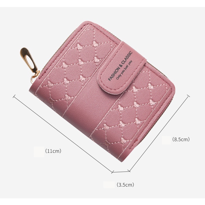 Dompet Lipat Mini Wanita Cute Fashion Wanita Dompet