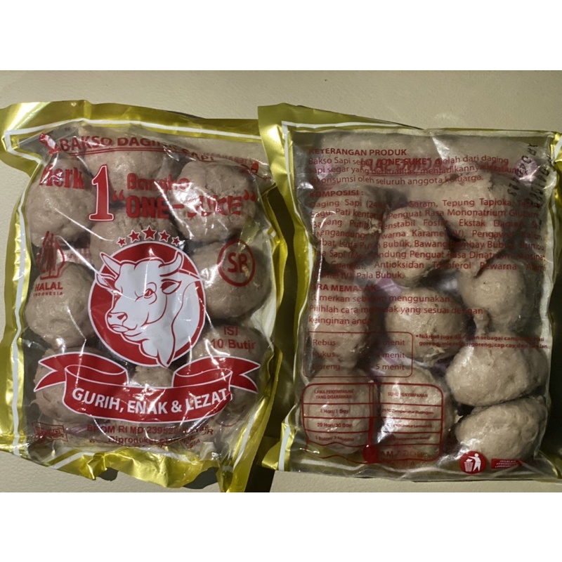 Bakso Daging Sapi Enak MERK 1 “ONE- SUKE” SB isi 10 pcs