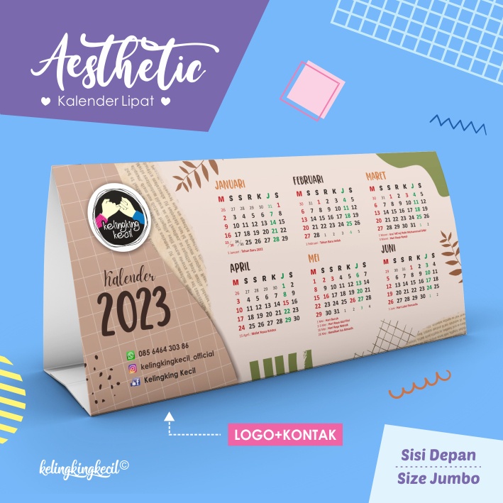 

KALENDER LIPAT JUMBO 2025 , TEMA AESTHETIC