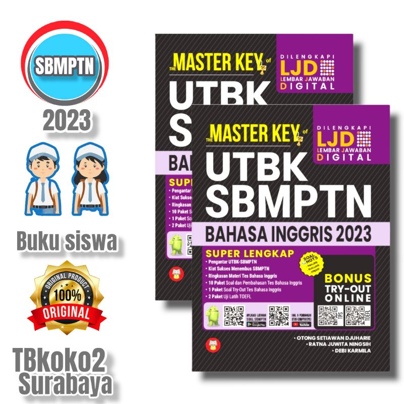 BUKU MASTER KEY UTBK SBMPTN BAHASA INGGRIS SMA 2023 YRAMA WIDYA