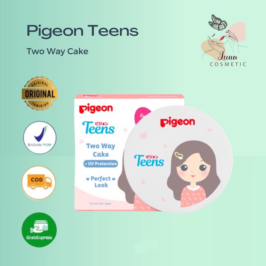 PIGEON TEENS Two Way Cake 14gr | twc bedak padat