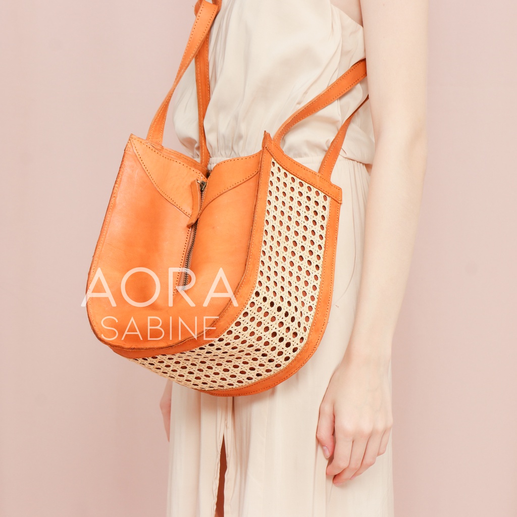 Tas Selempang Rotan, Rattan Bag, Summerbag, Rattan Leather, Leather Bag, Bali Bag, Tas Rotan Bali, W