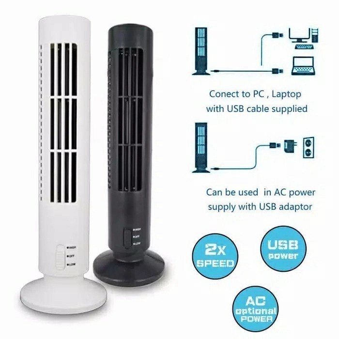 barokah gamis FAMIO USB LEAFLESS ULTRA QUITE TOWER FAN