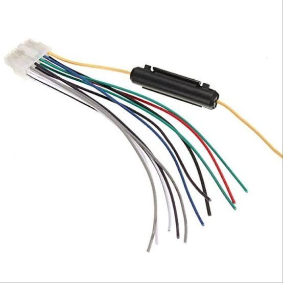 Konektor Soket Head Unit Single Din 12 Pin Male Socket Songket Tape Mobil