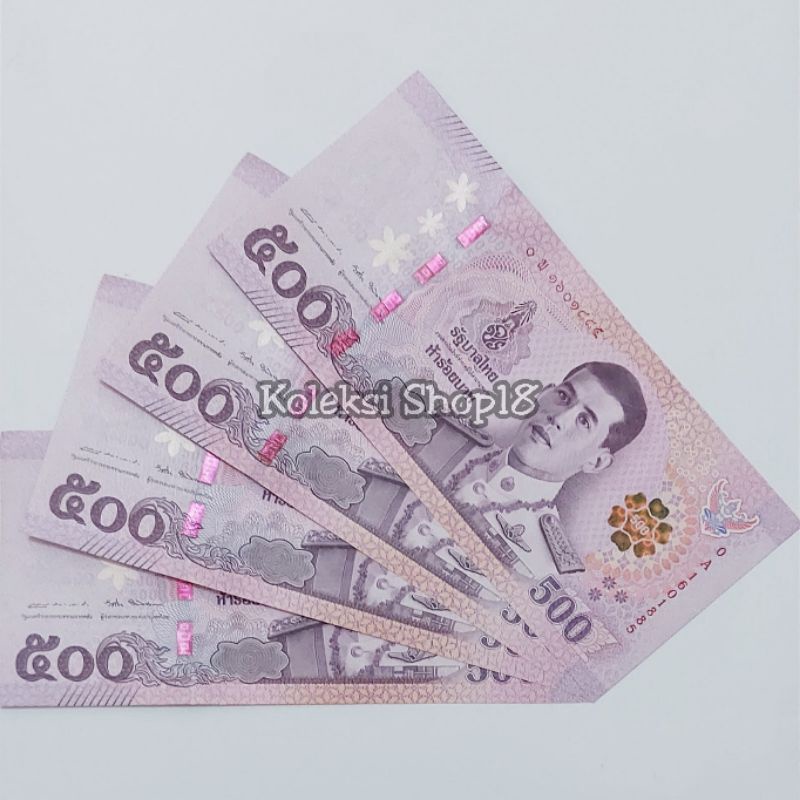Koleksi Bath Thailand Bangkok Pecahan 500 Bath