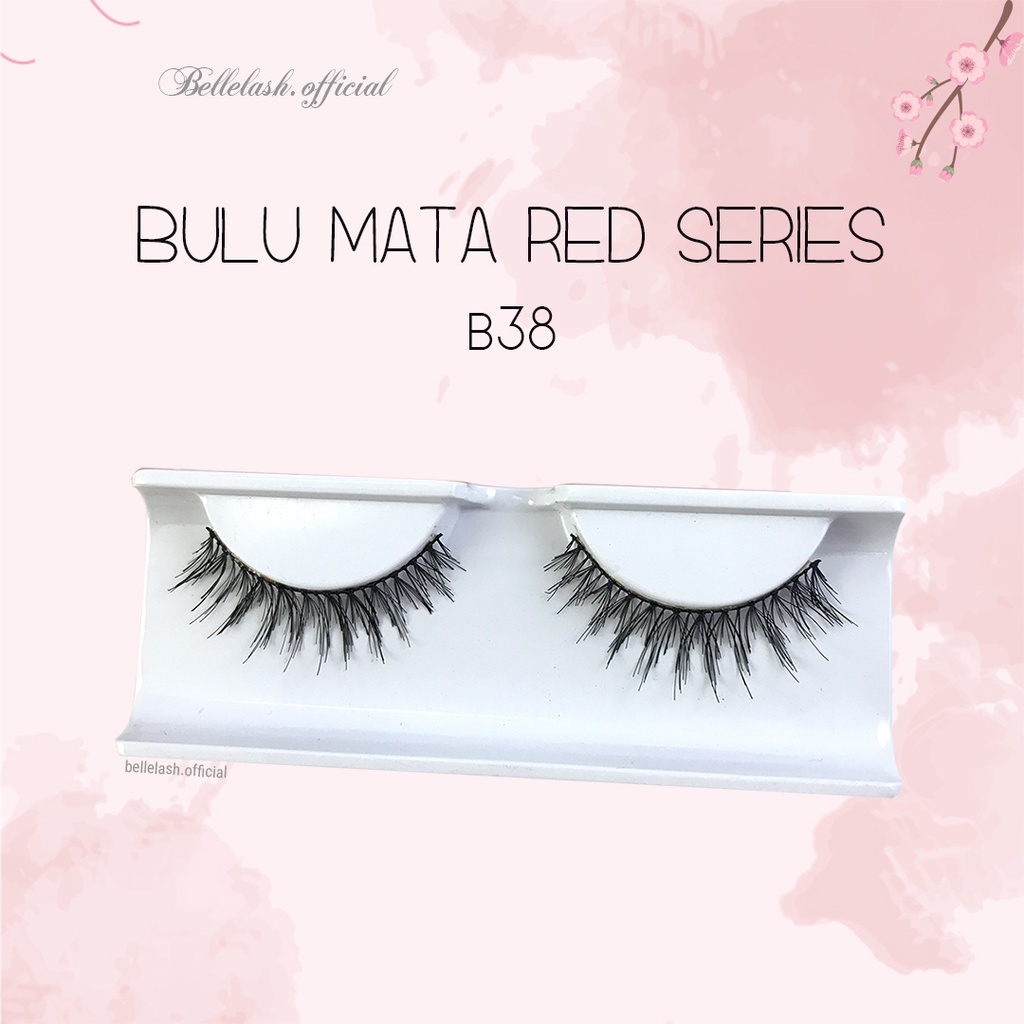 B38 Bulu Mata Palsu Handmade Natural False Eyelash Eye Lashes Lusin