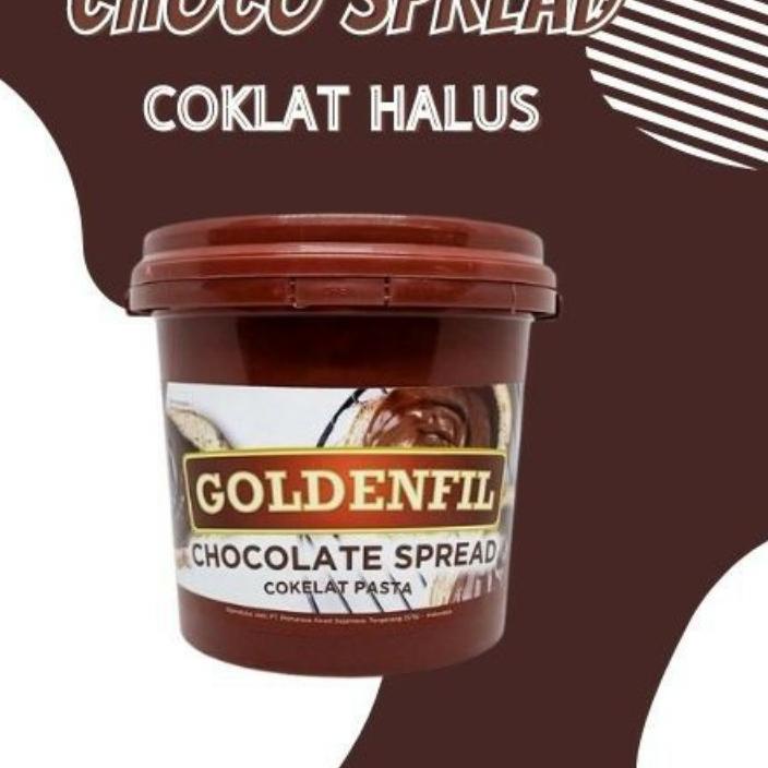

45G♟ Goldenfil Spread coklat polos selei coklat 1Kg Recommended