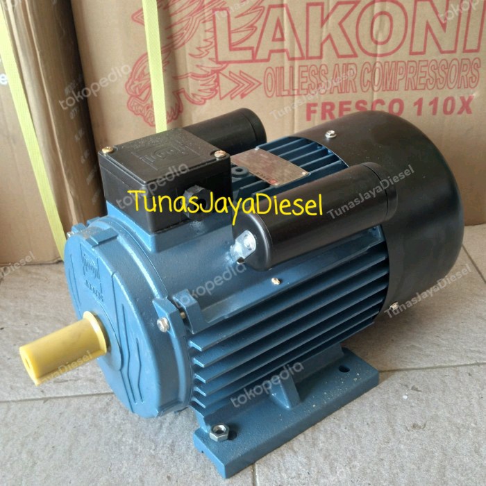 Motor Listrik Dinamo Elektro Motor 5Hp 1Phase 1400Rpm
