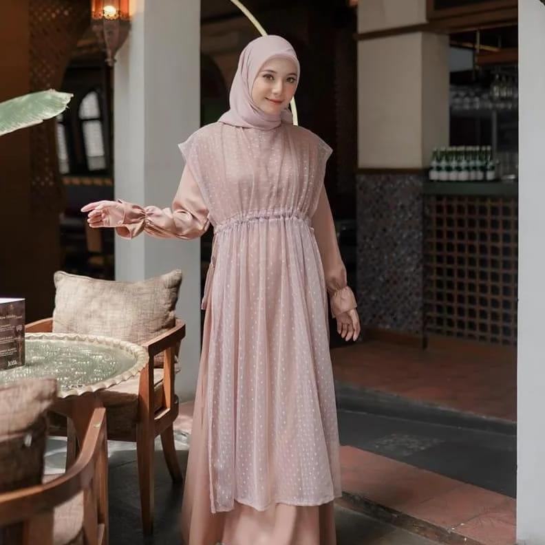 7PS Baju Gamis Wanita Muslim Model Dewasa Remaja Kekinian Syari Busui Sheilla Ellin Hijab☊☢ (Diskon)