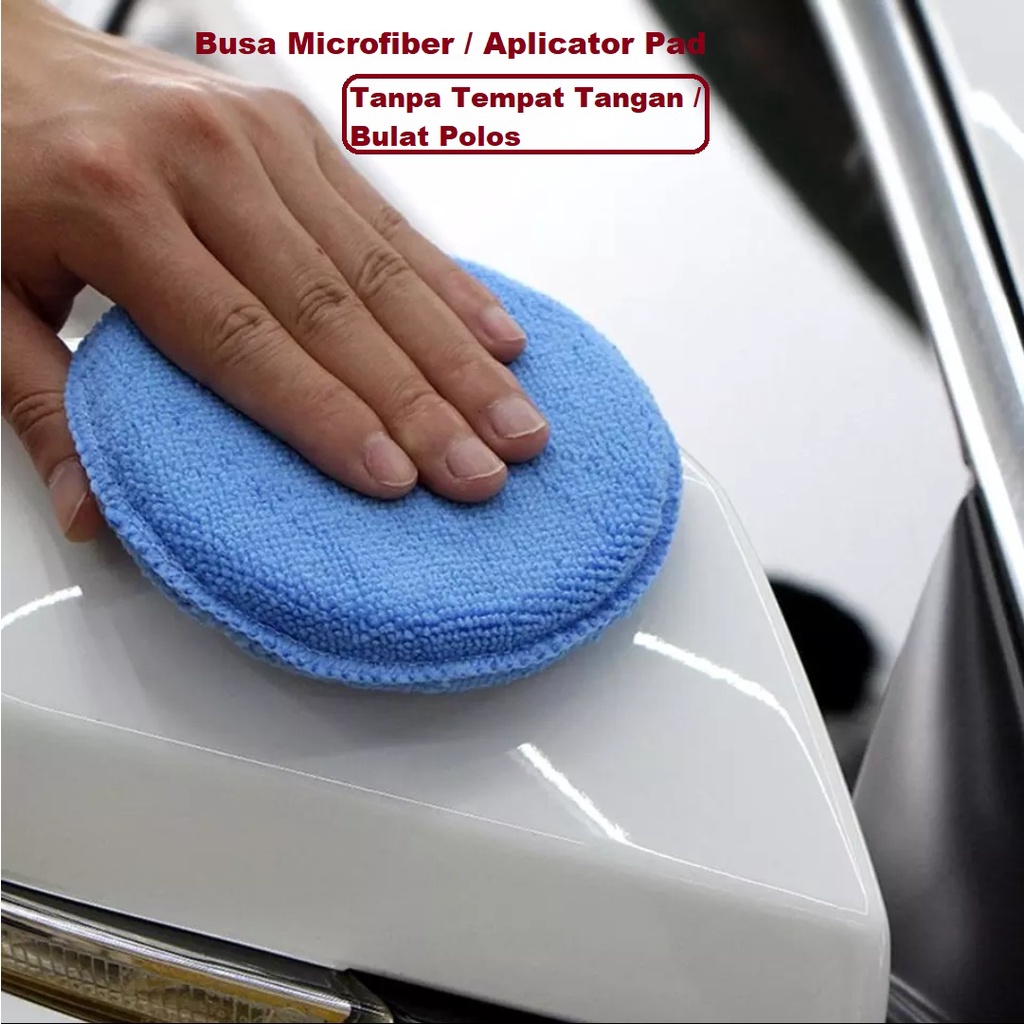 Microfiber Aplikator Pad Waxing Busa Poles Mobil Wax Motor