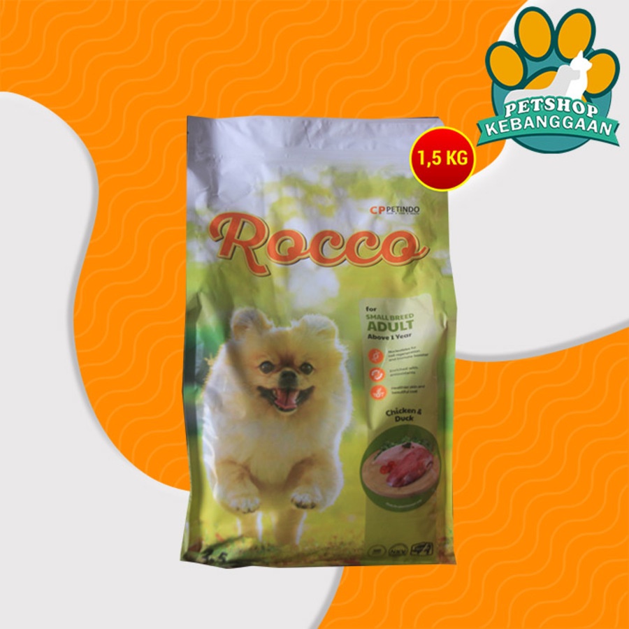 Makanan Kering Anjing Rocco Dry Dog food 1.5 KG Non pedigree