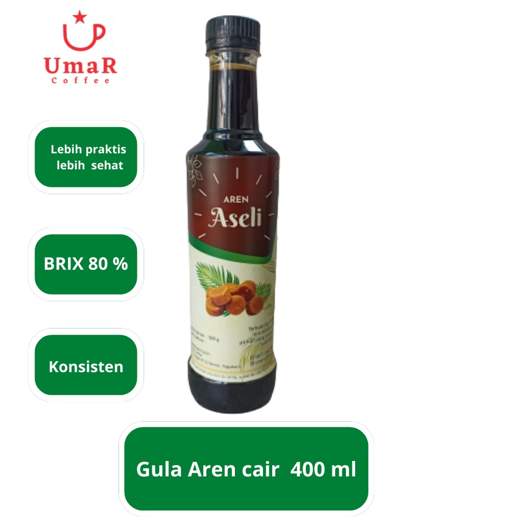 

Gula aren cair cap aseli 500 g / 400 ml