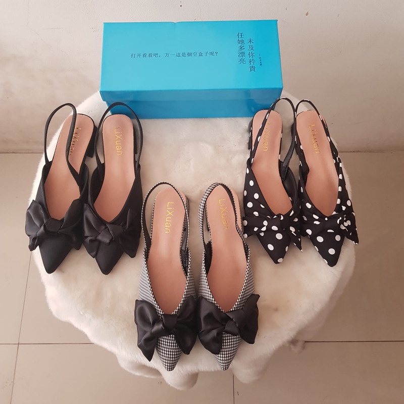 [✅BISA COD] Sandal Wanita Import Pita Tali Belakang 1998